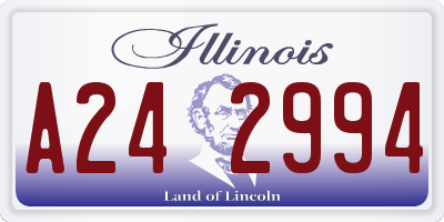 IL license plate A242994