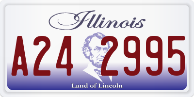 IL license plate A242995