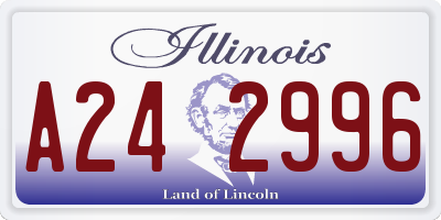 IL license plate A242996