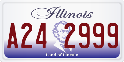 IL license plate A242999