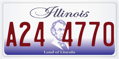 IL license plate A244770