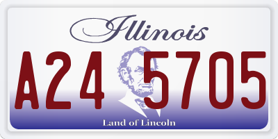 IL license plate A245705