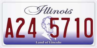 IL license plate A245710