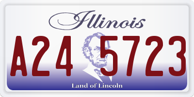 IL license plate A245723