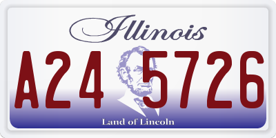 IL license plate A245726