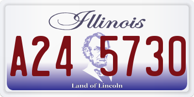 IL license plate A245730
