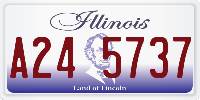IL license plate A245737