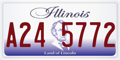 IL license plate A245772