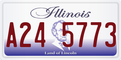 IL license plate A245773