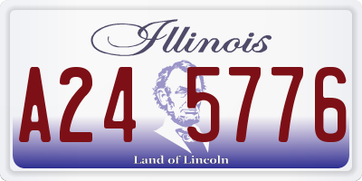 IL license plate A245776
