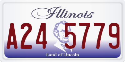 IL license plate A245779
