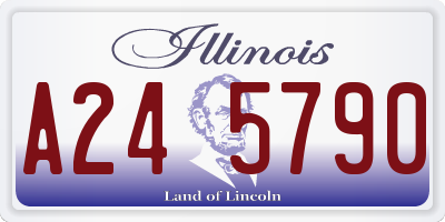 IL license plate A245790