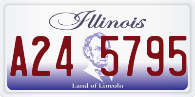IL license plate A245795