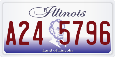 IL license plate A245796