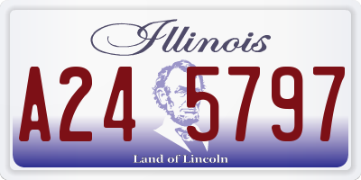 IL license plate A245797