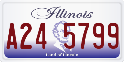 IL license plate A245799