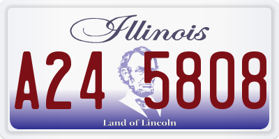 IL license plate A245808