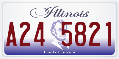 IL license plate A245821