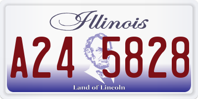 IL license plate A245828