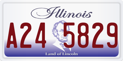 IL license plate A245829