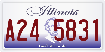 IL license plate A245831