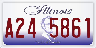 IL license plate A245861
