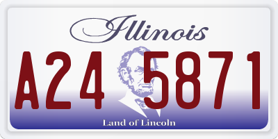 IL license plate A245871