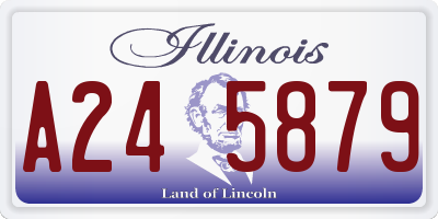 IL license plate A245879