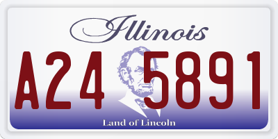 IL license plate A245891