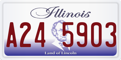 IL license plate A245903