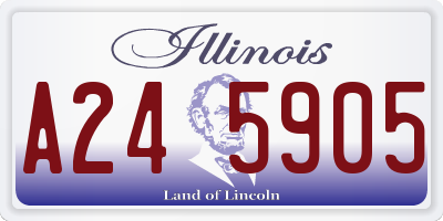 IL license plate A245905