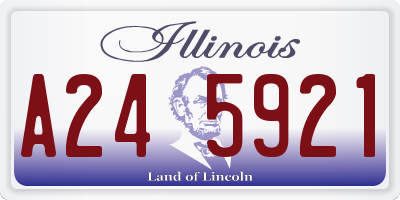 IL license plate A245921