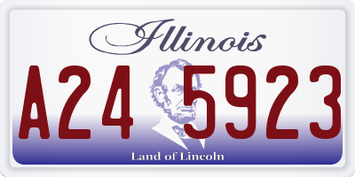 IL license plate A245923