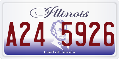 IL license plate A245926