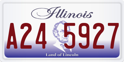 IL license plate A245927