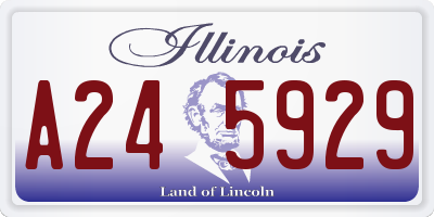 IL license plate A245929
