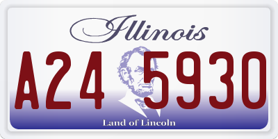 IL license plate A245930