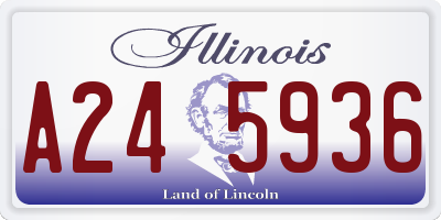 IL license plate A245936