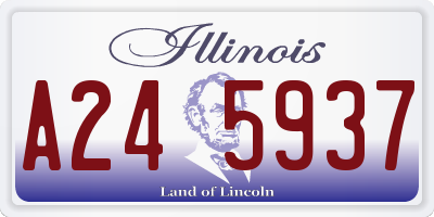 IL license plate A245937