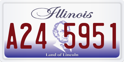 IL license plate A245951