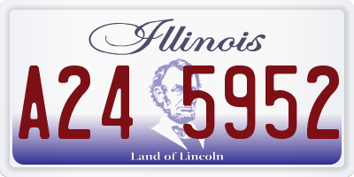 IL license plate A245952