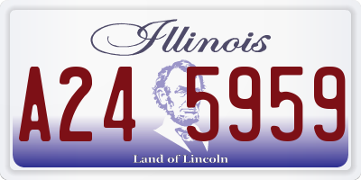 IL license plate A245959
