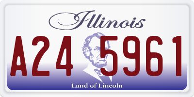 IL license plate A245961