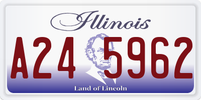 IL license plate A245962