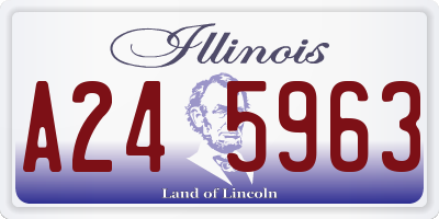 IL license plate A245963