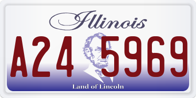 IL license plate A245969