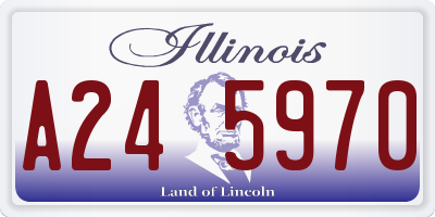 IL license plate A245970