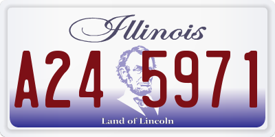IL license plate A245971