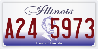 IL license plate A245973