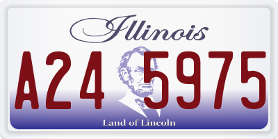 IL license plate A245975